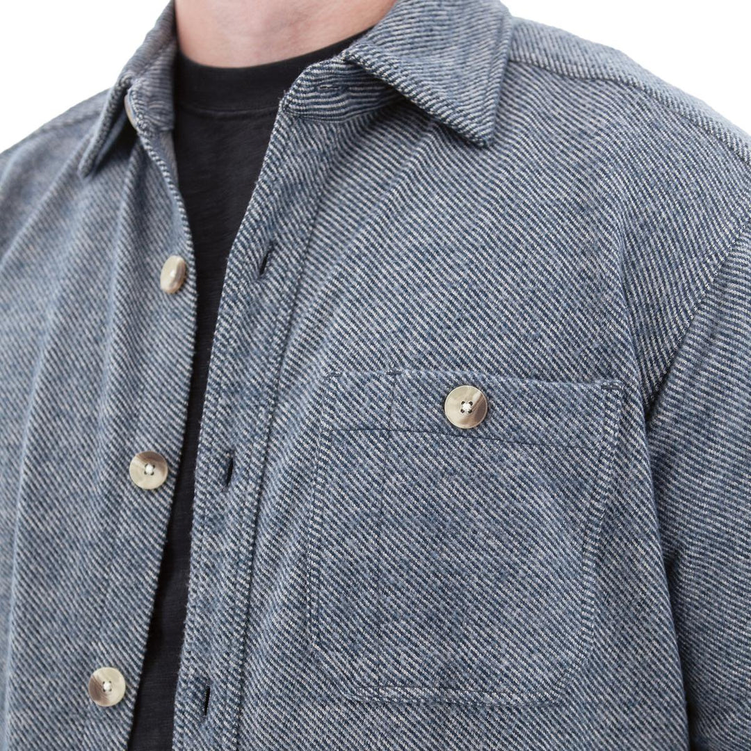 Oliver Fleece Overshirt - Dk Denim