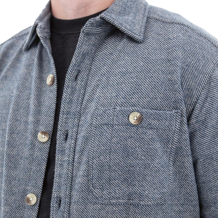 Oliver Fleece Overshirt - Dk Denim