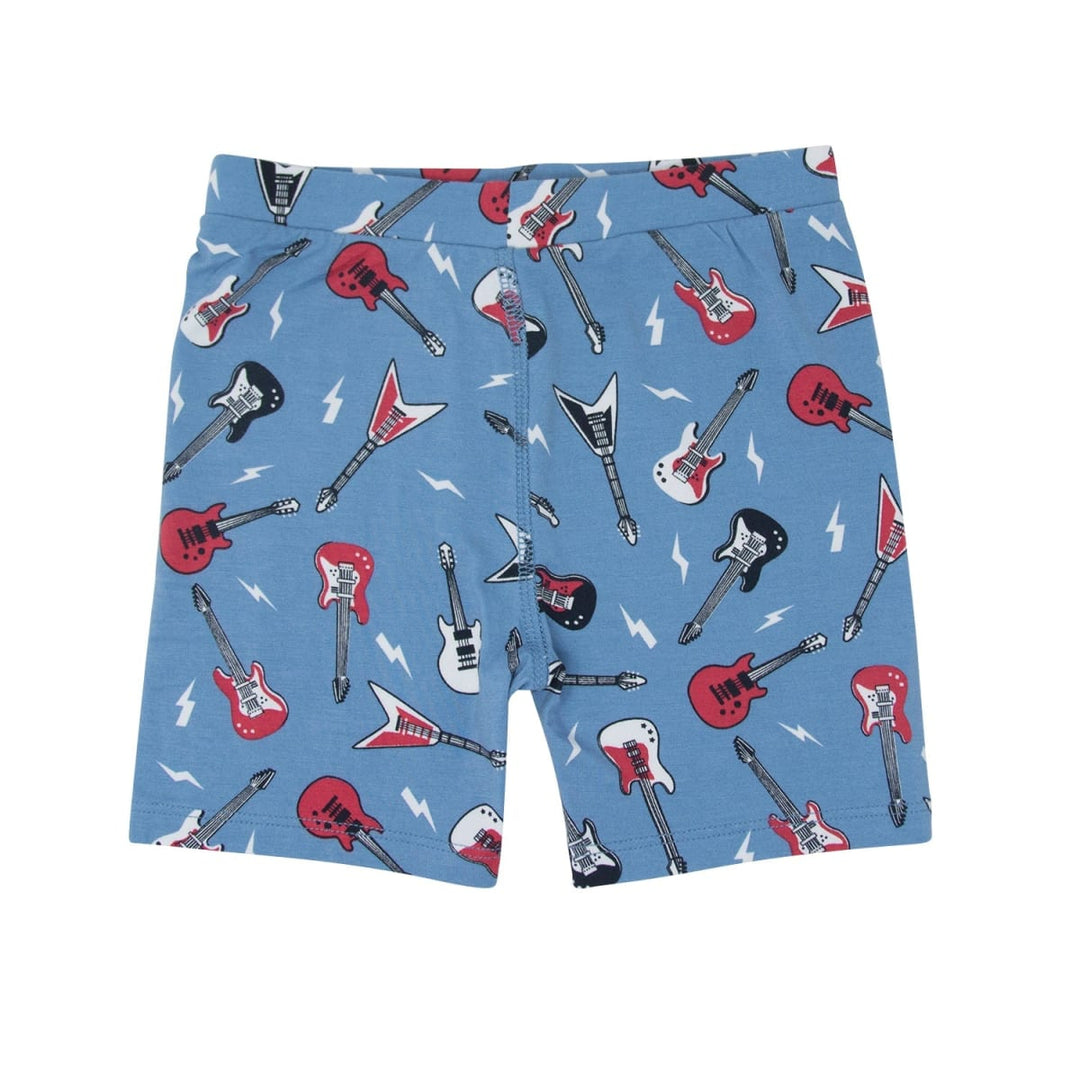 Electric Guitars Rockstar Summer Pajama Set - Rock N Roll Blue