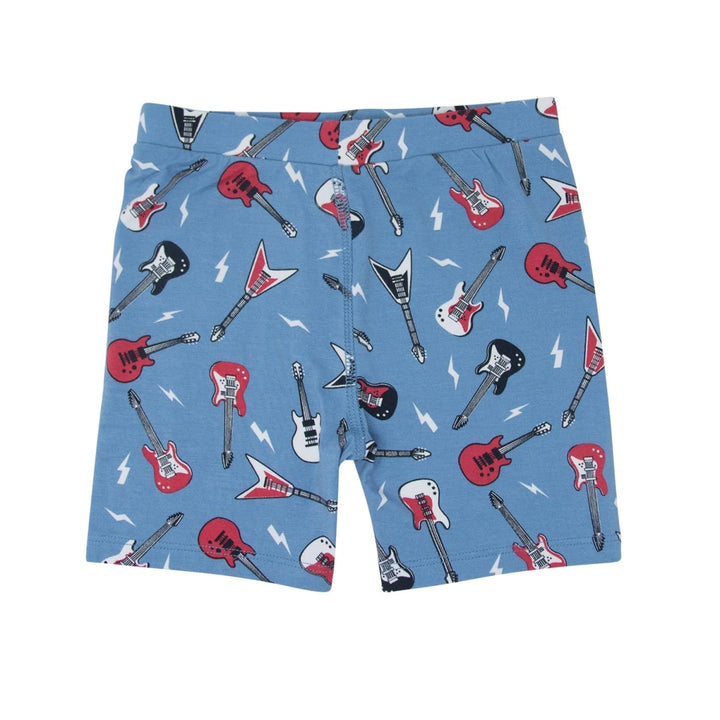 Electric Guitars Rockstar Summer Pajama Set - Rock N Roll Blue