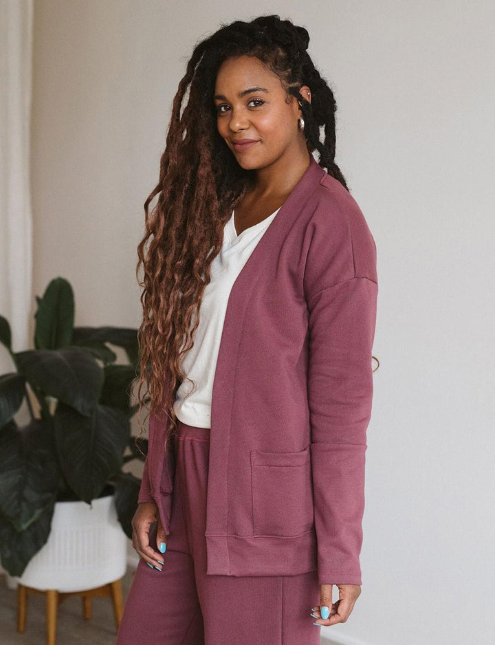 The Women's Relaxed Cardi - Dark Clay