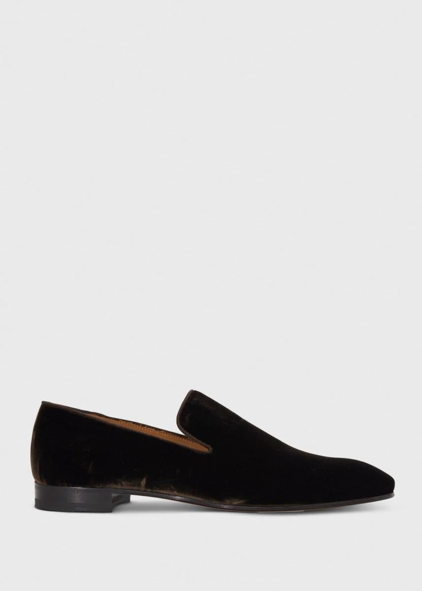 Harrier Velvet Formal Slip-On - Brown