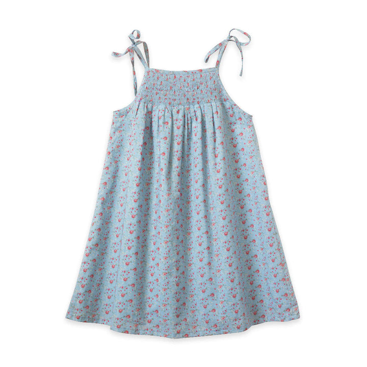 Betty Girls Smocked Strap Dress - Summer Posy