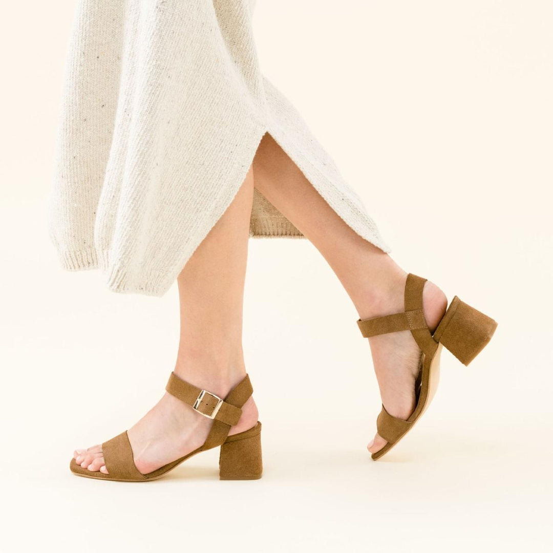 Stella Go-To Block Heel - Taupe Suede - FINAL SALE