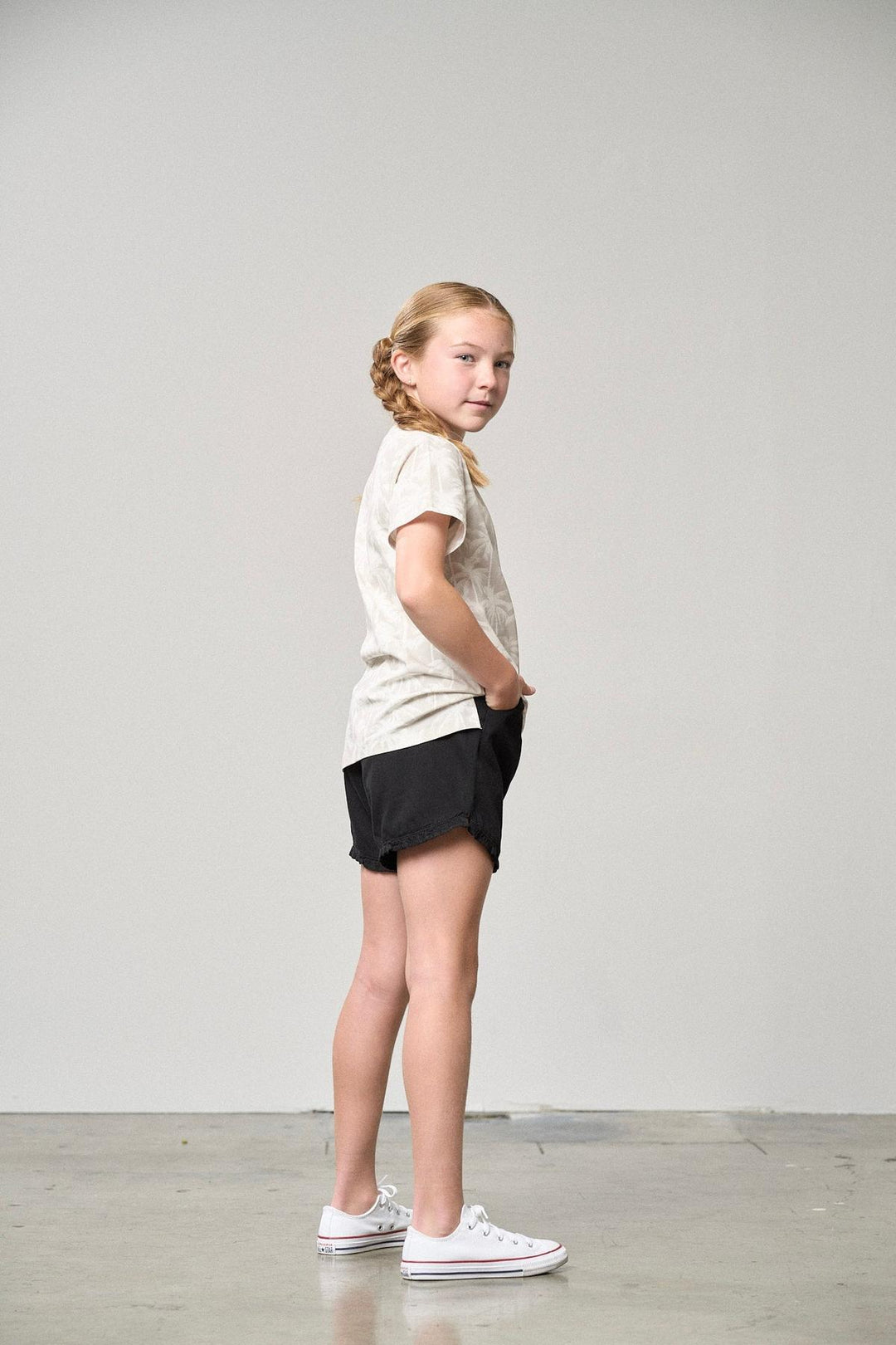 Palm Print Tee - Frost