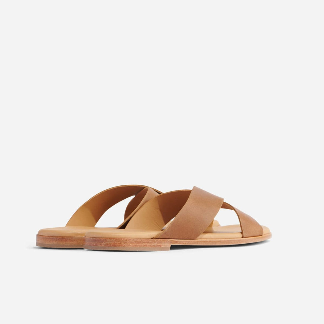 Dante Cross Strap Sandal - Tobacco