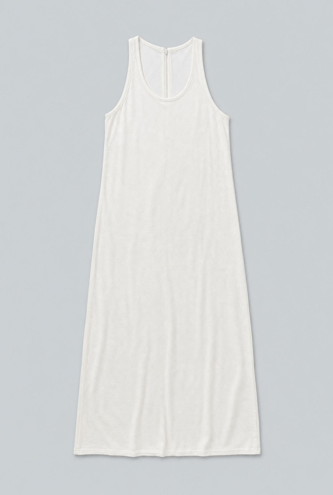 Scoop-Neck Sablé Dress - Macadamia