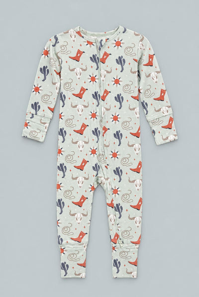 Bulls Boots Lasso Western Convertible Romper - Dude Ranch