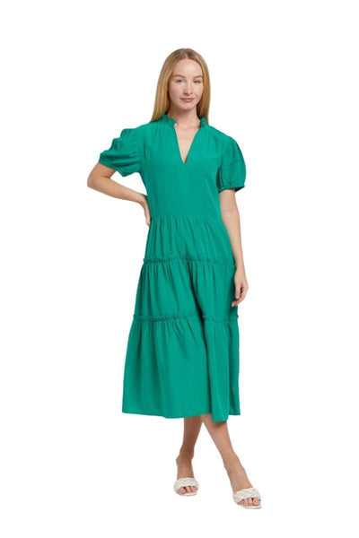 Georgette Dress - Green