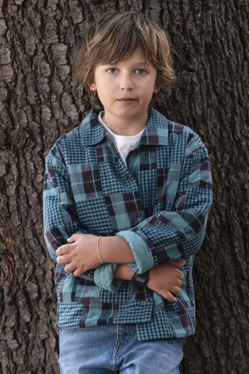 Emerald Patchwork Children's Worker Jacket