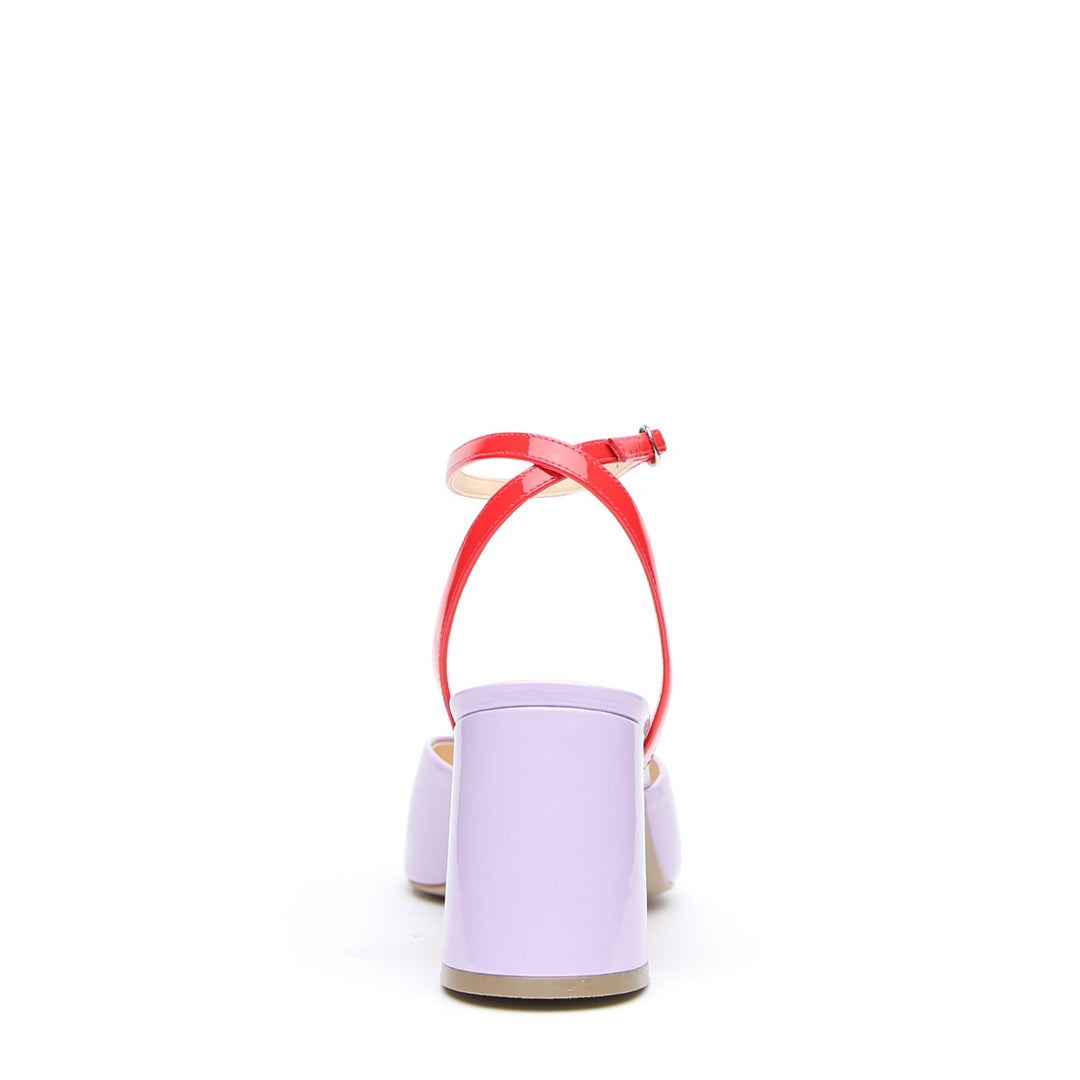 Lilac Gloss V Mule + Marilyn Red Gloss - Lilac