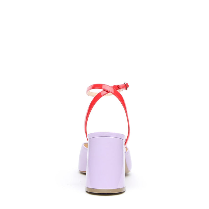Lilac Gloss V Mule + Marilyn Red Gloss - Lilac