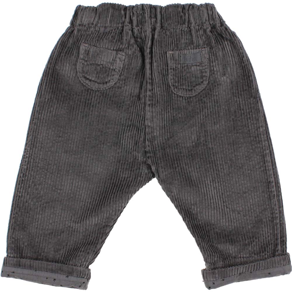 Baby Corduroy Pants w/ Back Pockets - Antracite