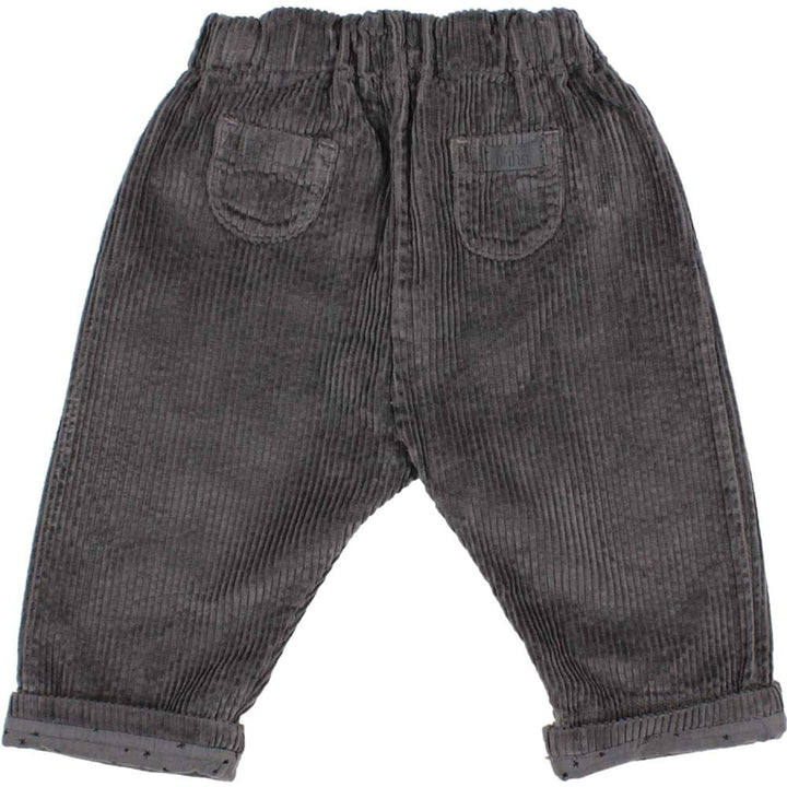 Baby Corduroy Pants w/ Back Pockets - Antracite Pants Buho 