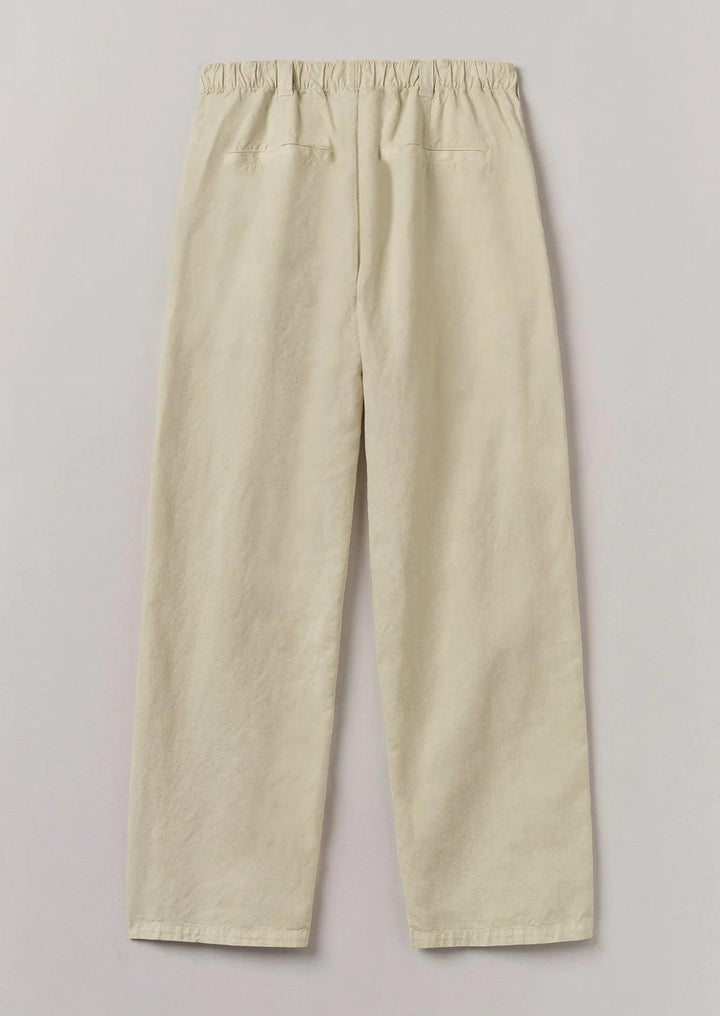Rory Cotton Linen Drawstring Pants Wood Ash