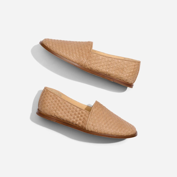 Mara Woven Slip On - Almond - FINAL SALE