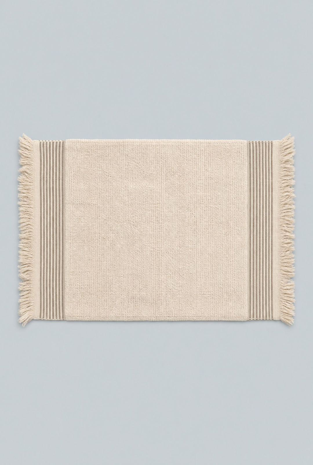 Fringe Bath Mat - Cream