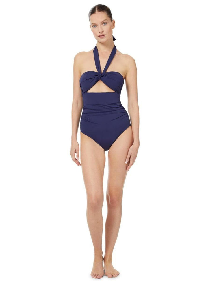 Ella One Piece Satin - Navy