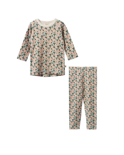 Garland Print Tee & Leggings Set