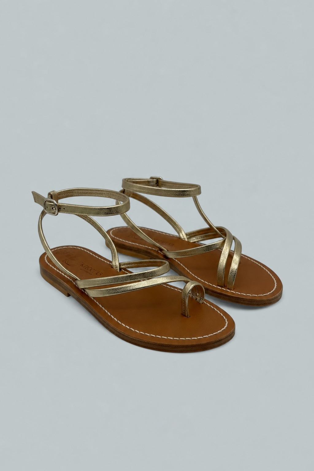 Ombeline Flat Sandals - Metyl Champagne