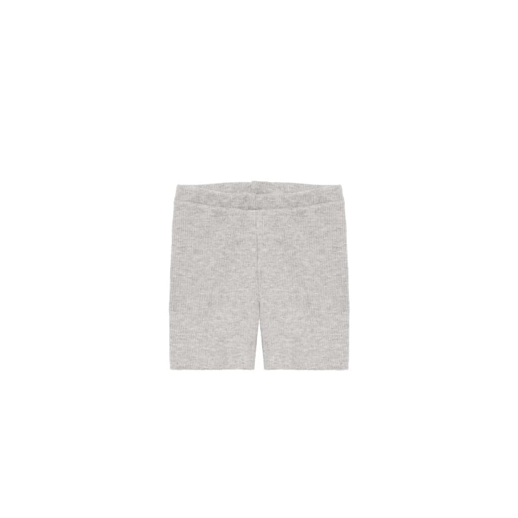 Rib Shorts - Light Grey