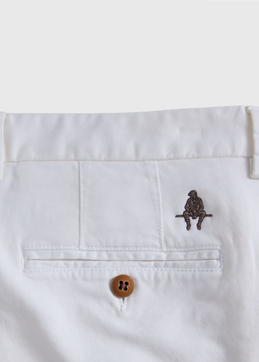 Cotton Twill Logo Short - Stone