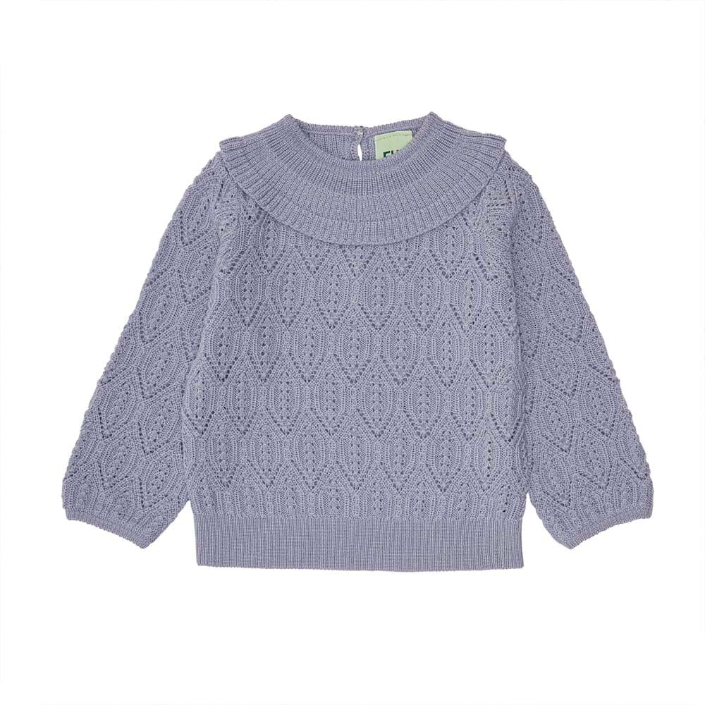 Baby Pointelle Sweater - Lavender Sweaters FUB 