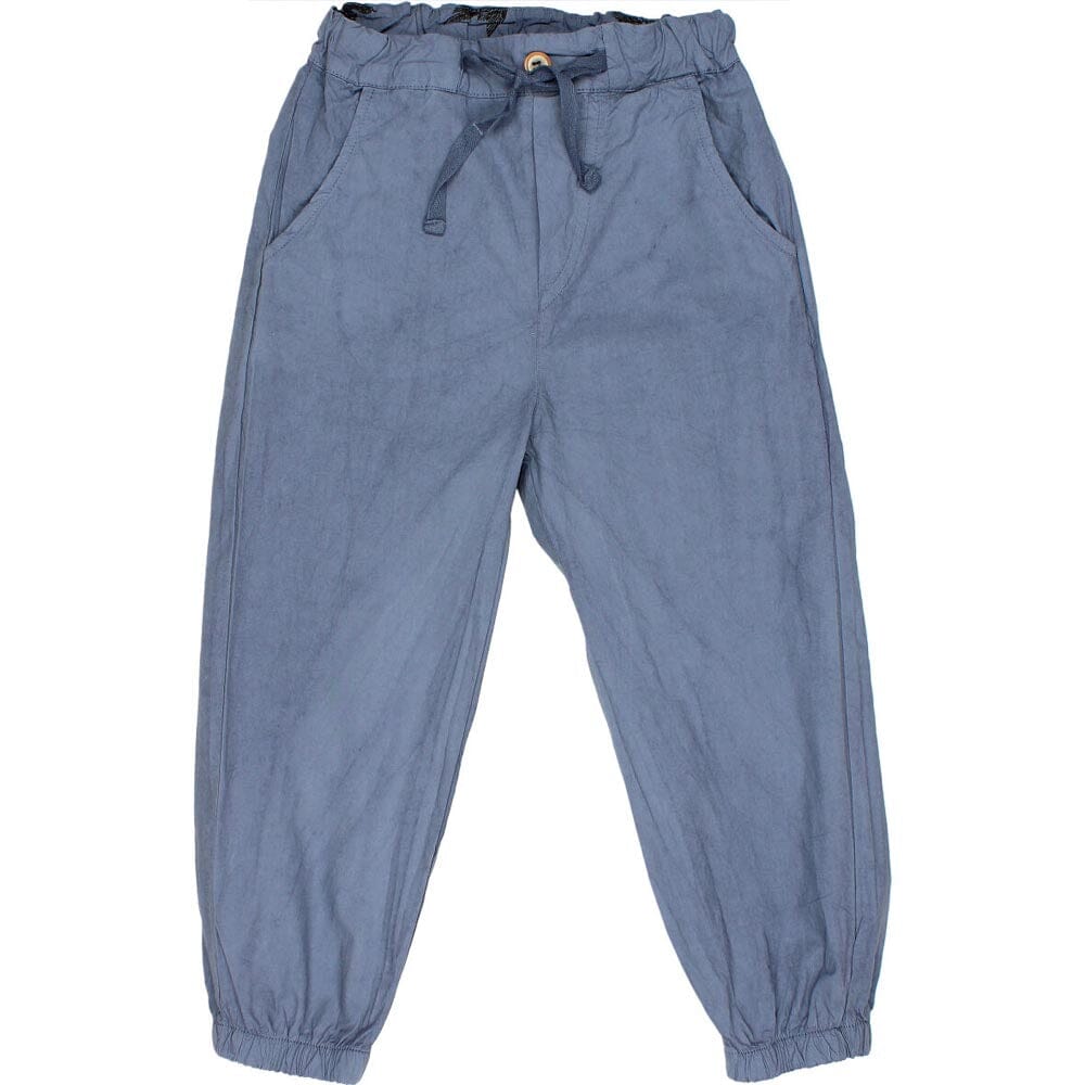 Poplin Joggers with Pockets - Blue Pants Buho 