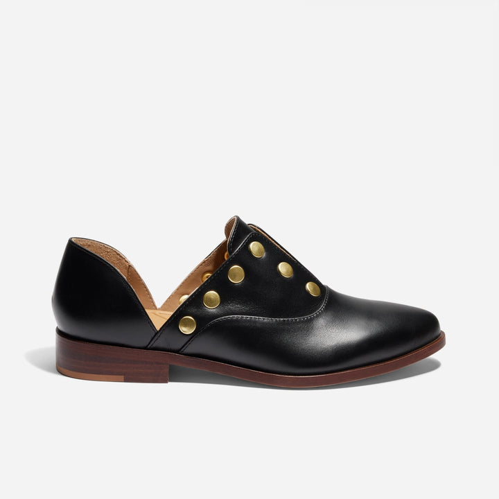 Emma d'Orsay Studded Oxford - Black