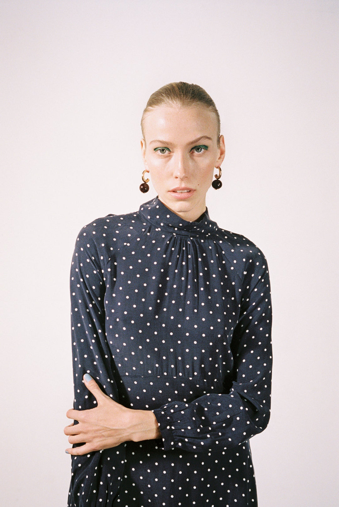 Jordan Dress - Dotted Navy