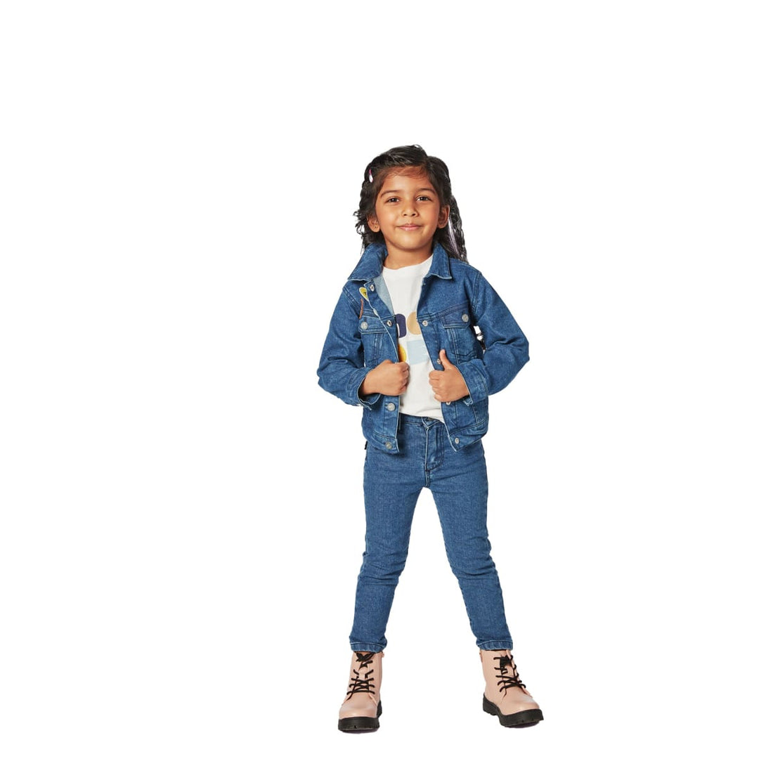 Girl Denim Skinny Jeans - Blue