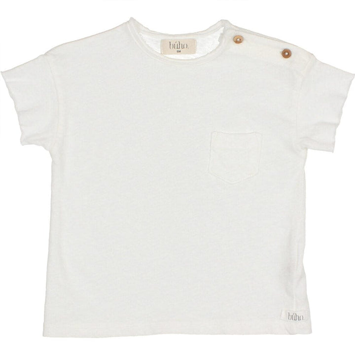 Baby Linen T-Shirt - White Tops Buho 