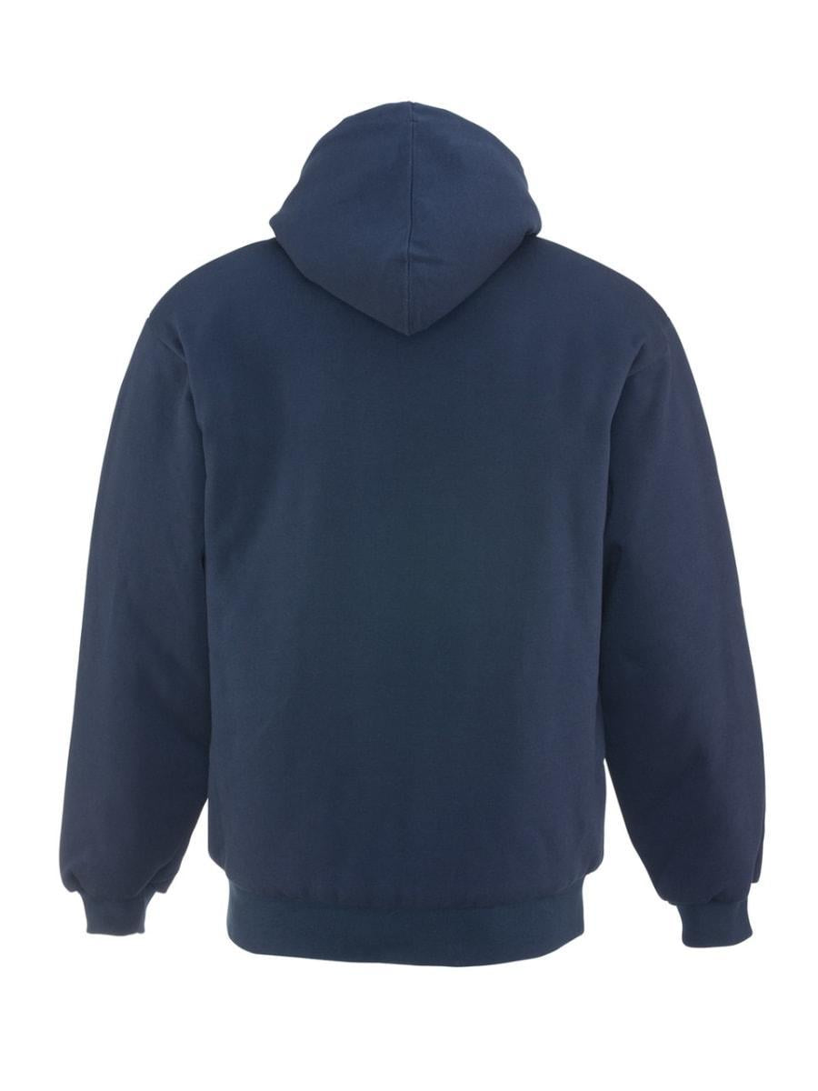 Insulated Quilted Sweatshirt - Navy