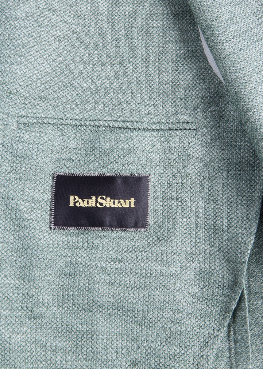 Garment Dyed Basket Weave Jacket - Mint