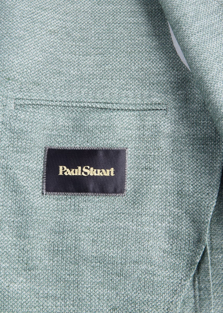 Garment Dyed Basket Weave Jacket - Mint