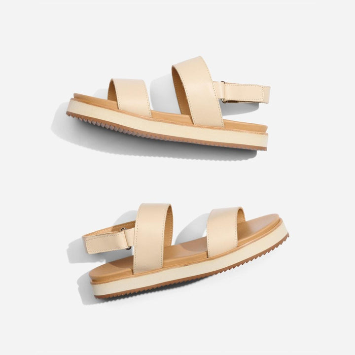 Go-To Flatform Sandal - Bone - FINAL SALE