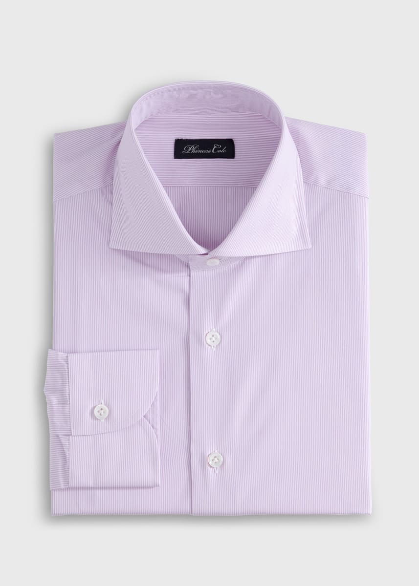 Phineas Cole Stripe Dress Shirt - Pink/White