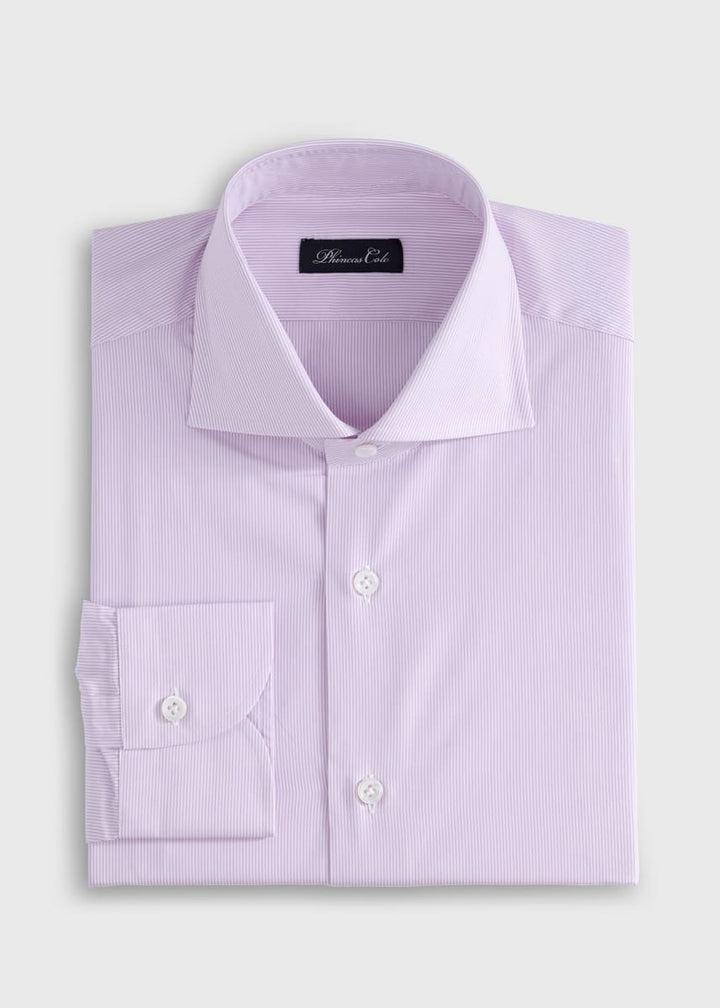 Phineas Cole Stripe Dress Shirt - Pink/White