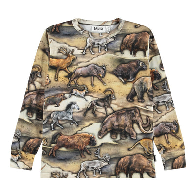 Rill T-Shirts Long Sleeves - Cave Animals