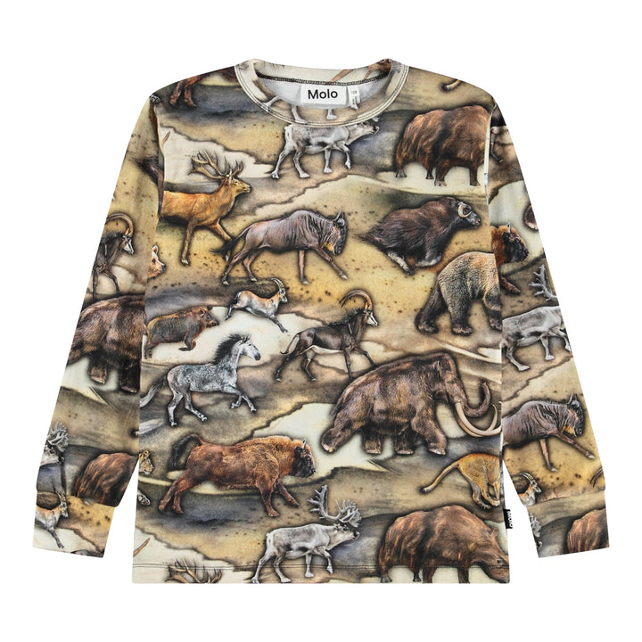 Rill T-Shirts Long Sleeves - Cave Animals