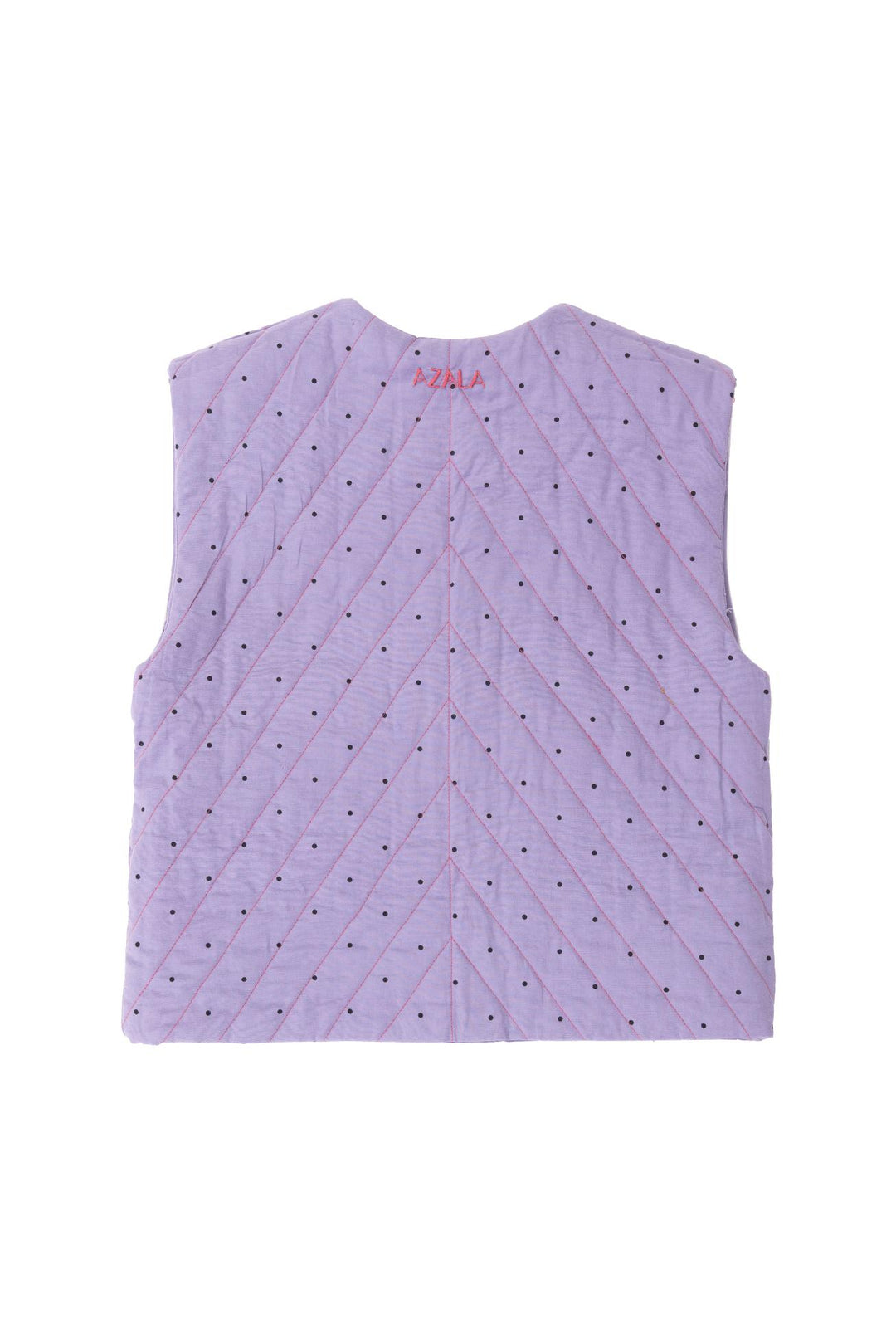 Reversible Quilted Kids Vest - Fuchsia Liberty Fabric