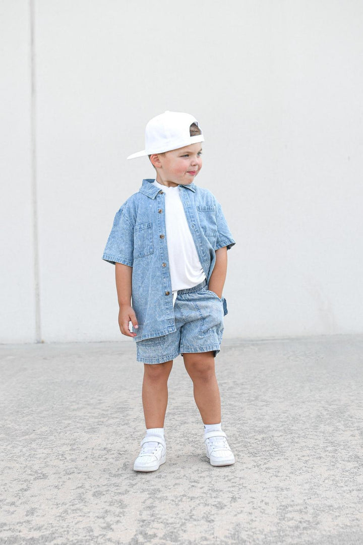 Baby Chambray Button Up