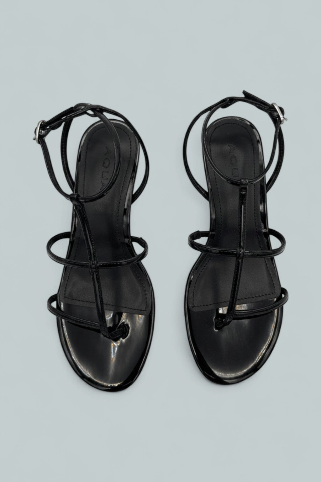 Tomas Strappy Sandals - Black Patent