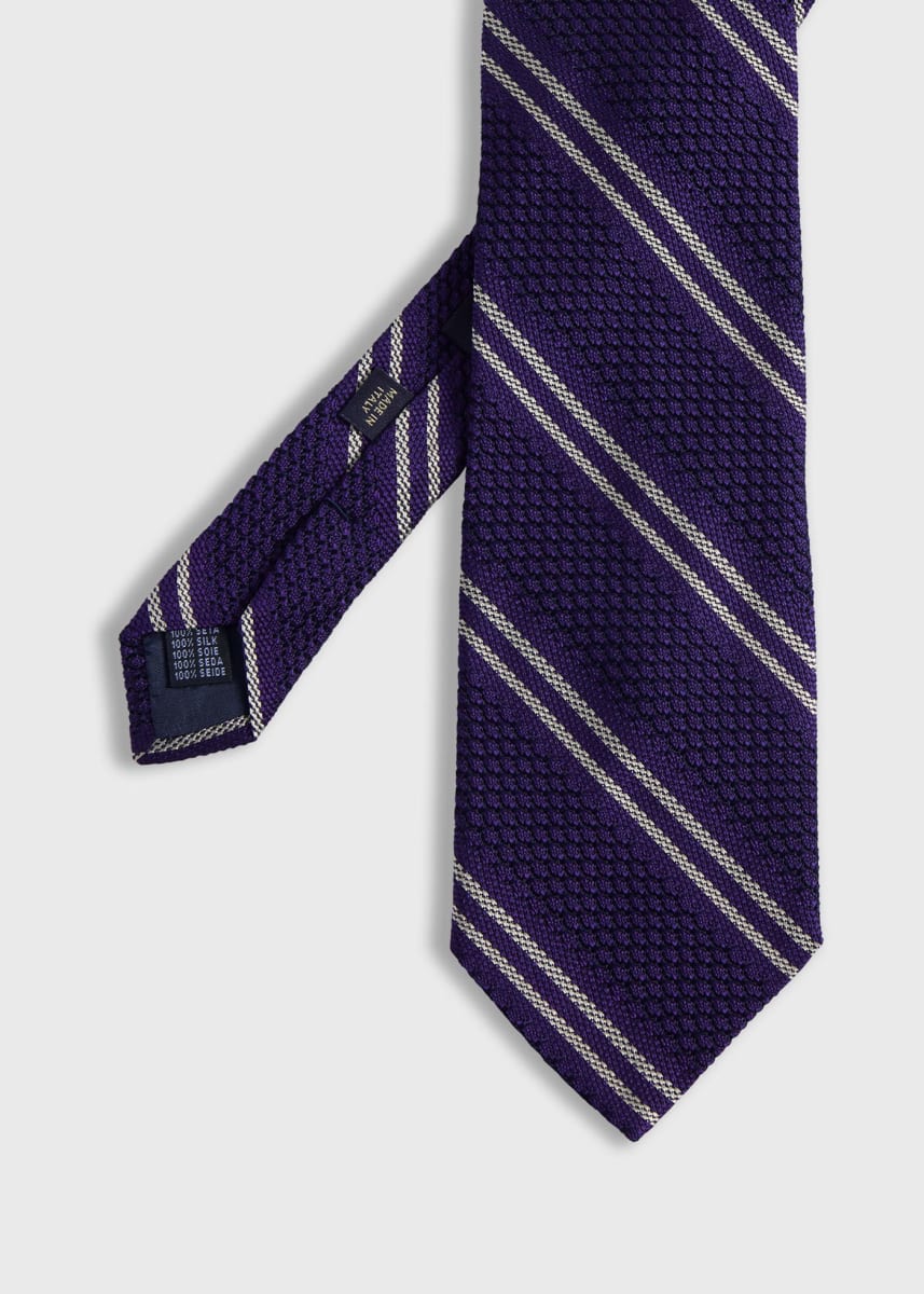 Silk Grenadine Stripe - Purple