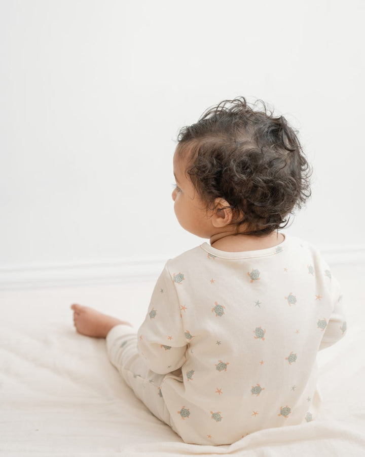 Quinn Magnetic Playsuit - Turtles