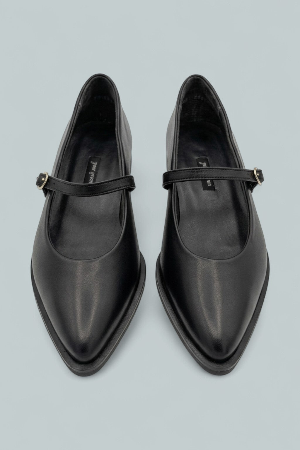 Carla Mary Jane Flats - Black Soft Nappa