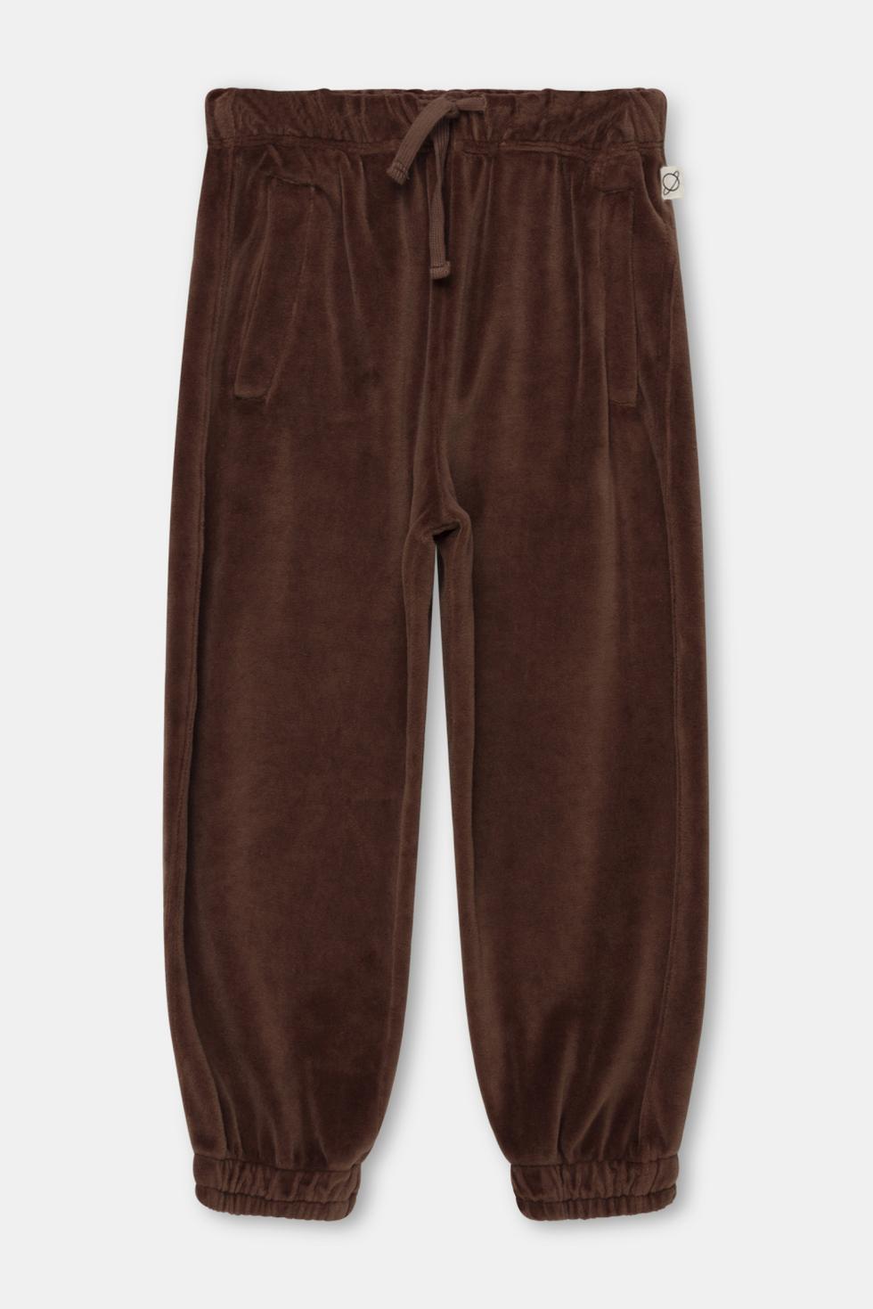 Velour pants - Brown