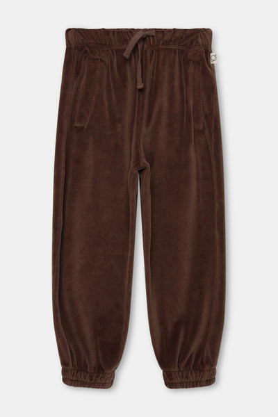 Velour pants - Brown