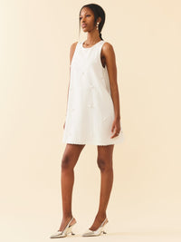 Mattie Dress - Pearly White