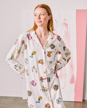 Zodiac Sleep Shirt - White